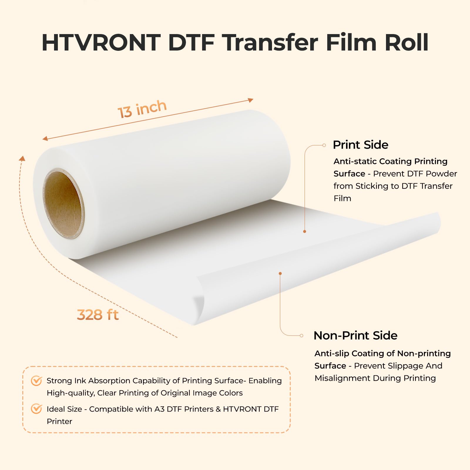 HTVRONT DTF Transfer Film Roll - Dtf Printer Machine 评论和价格