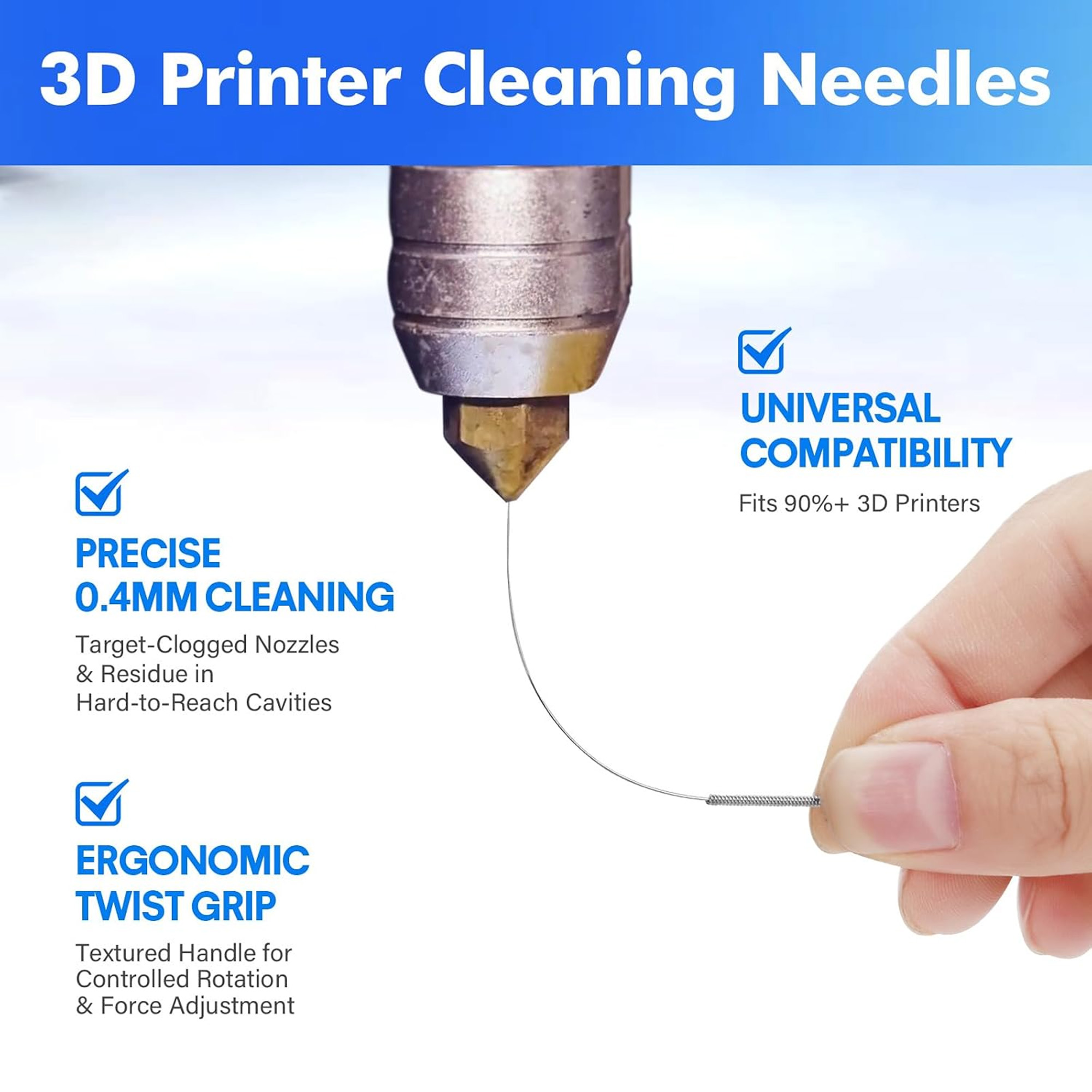 3D Printer Cleaning Kit:60Pcs  - Print Head Cleaning Kit 评论和价格