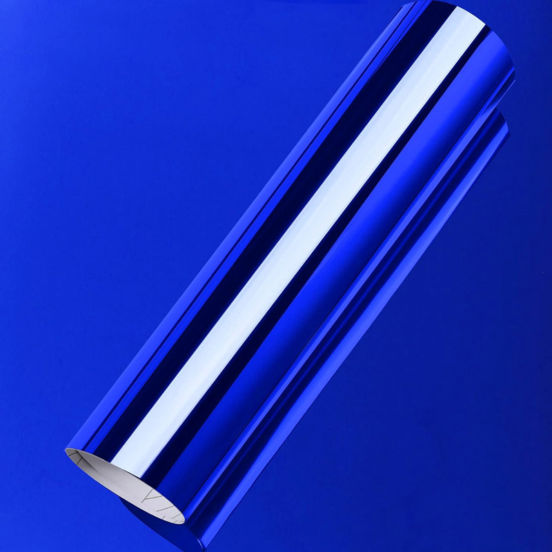 Premium Stretchable Blue Chrom - Heat Transfer Vinyl Roll 评论和价格