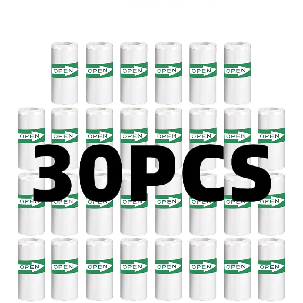 30 Rolls 57*25mm Thermal Paper - Heat Transfer Vinyl Roll 评论和价格