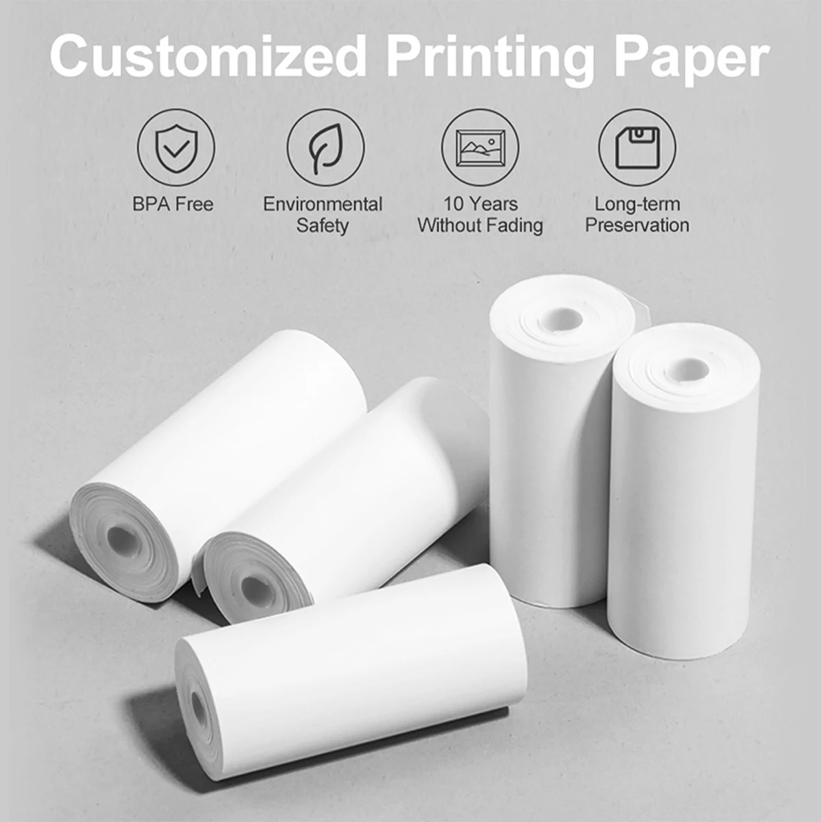 Mini Print Camera Thermal Pape - Heat Transfer Vinyl Roll 评论和价格