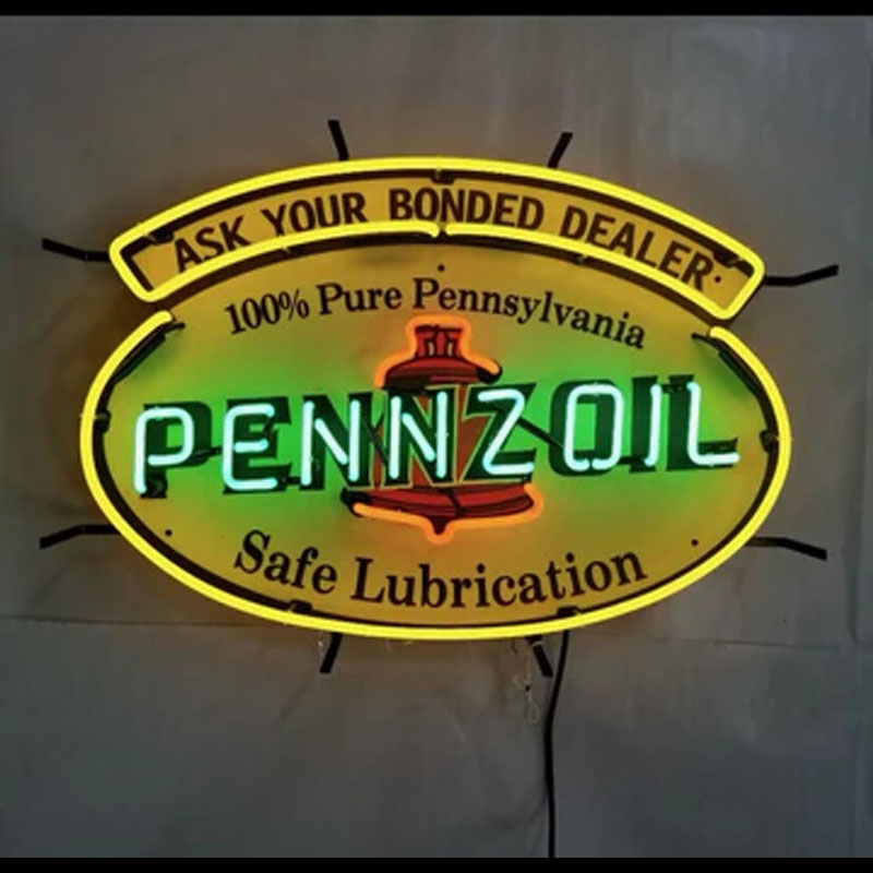 Neon Signs for Pennzoi Gas Han - Commercial Glass Printing 评论和价格