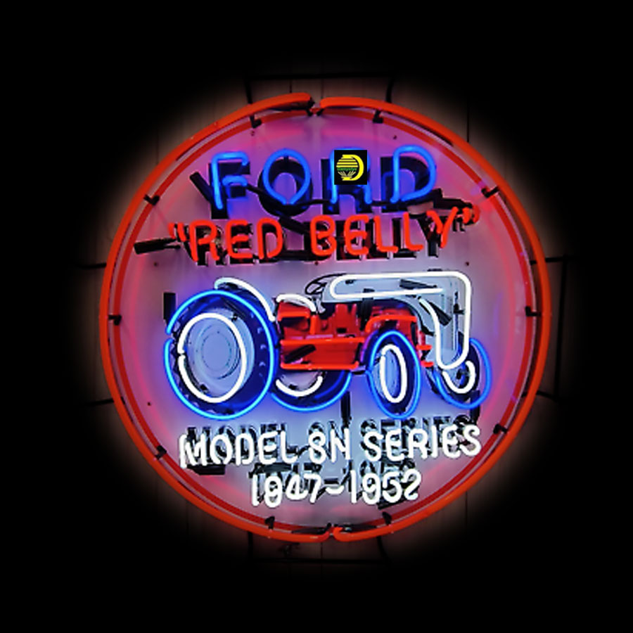 For Red Belly Neon Sign Tracto - Commercial Glass Printing 评论和价格