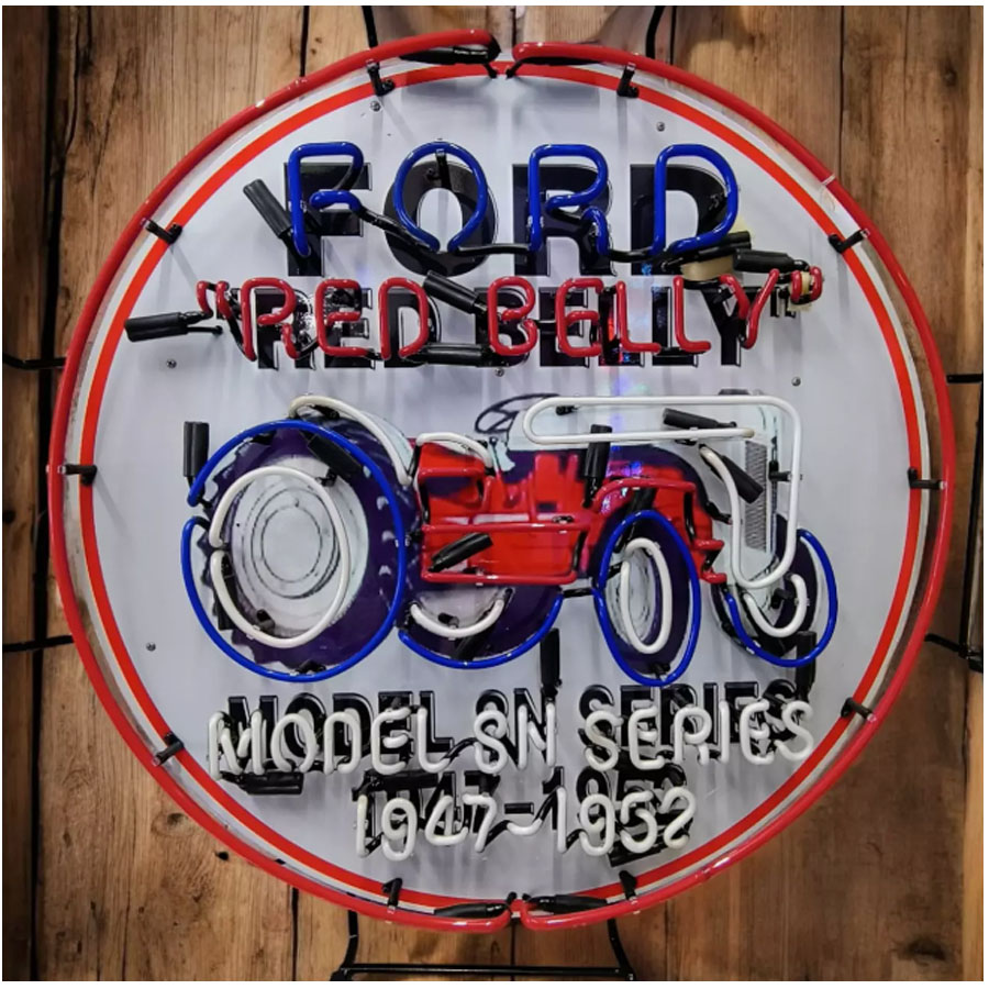 For Red Belly Neon Sign Tracto - Commercial Glass Printing 评论和价格