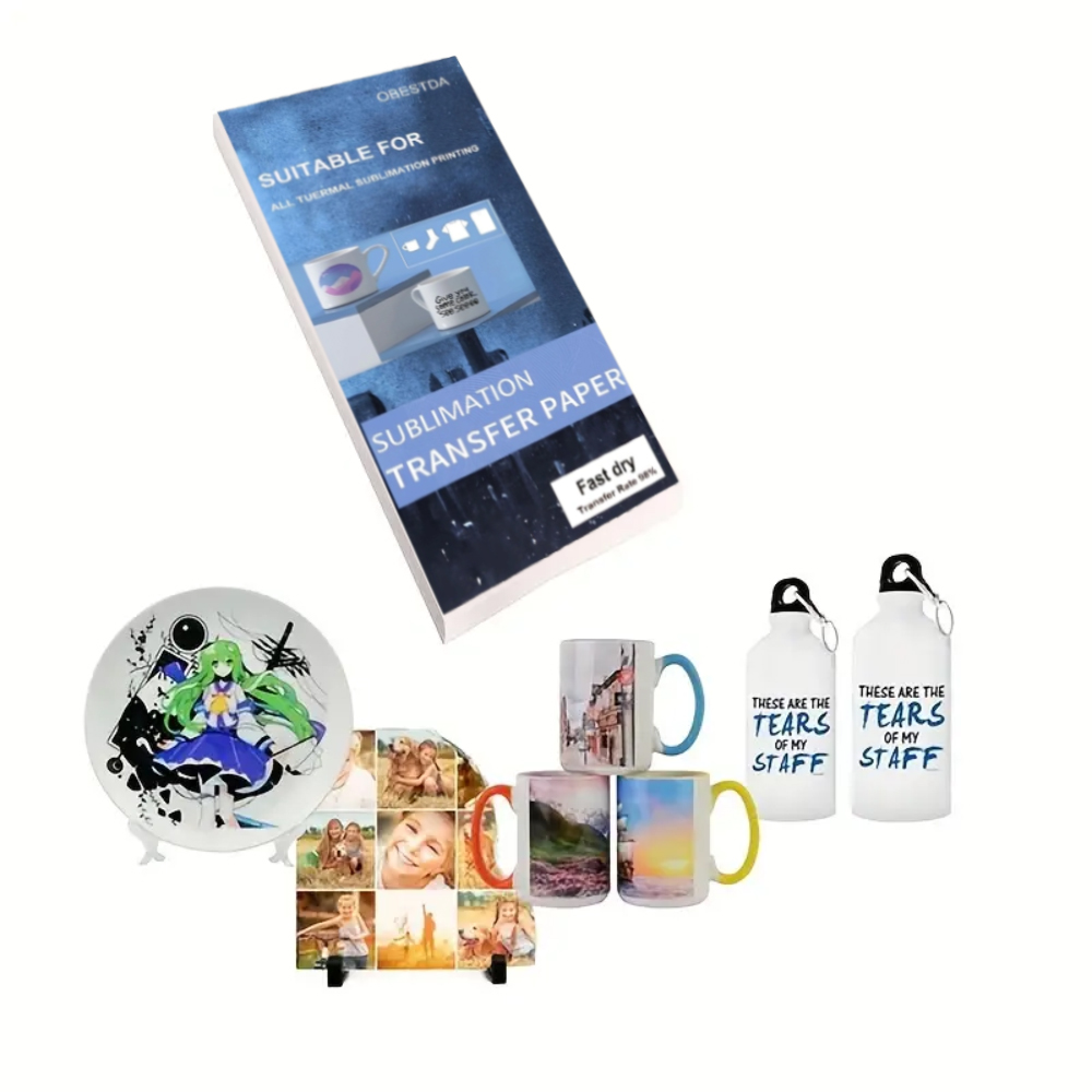 100 Sheets Sublimation Heat Tr - Heat Transfer Vinyl Roll 评论和价格
